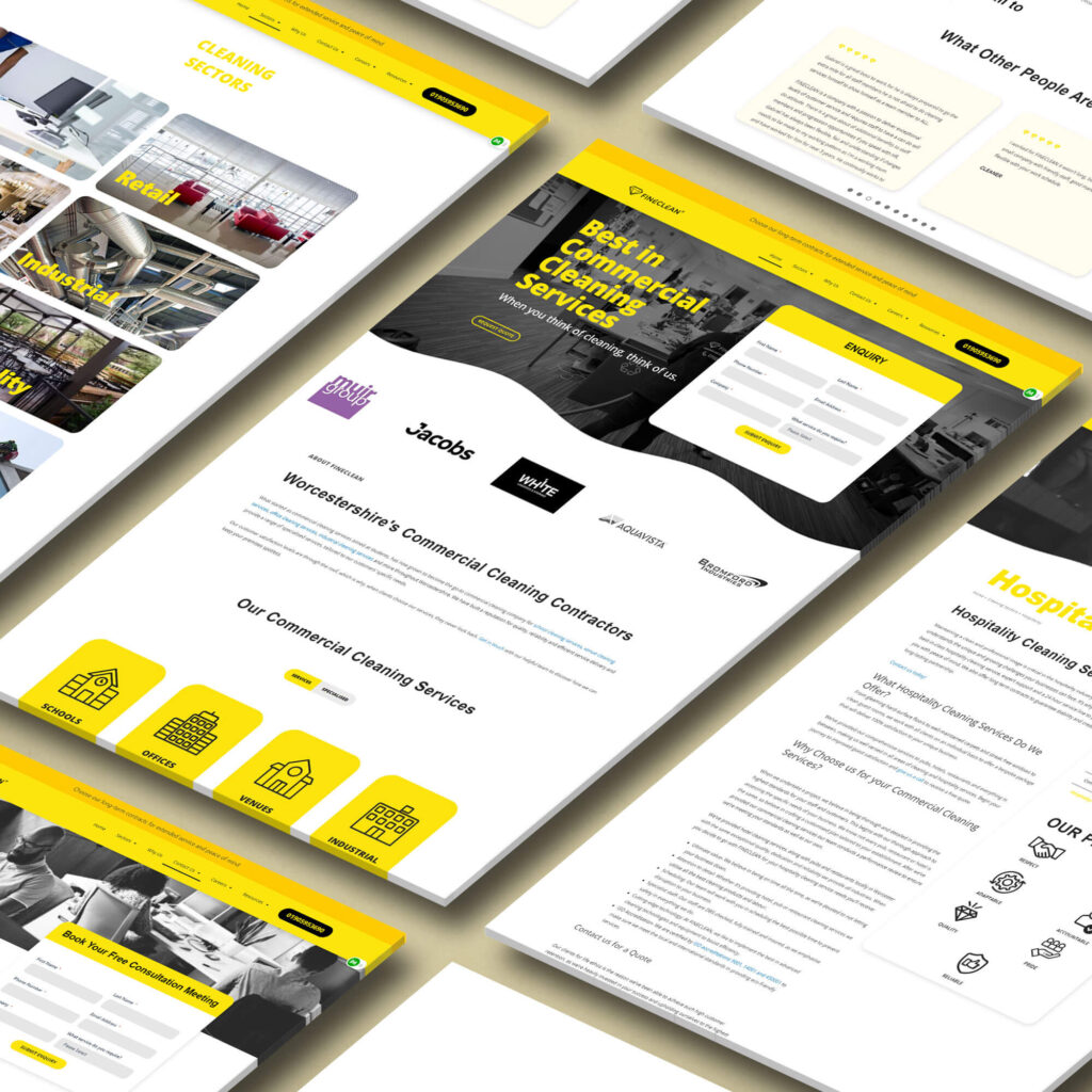 Website Development for FINECLEAN